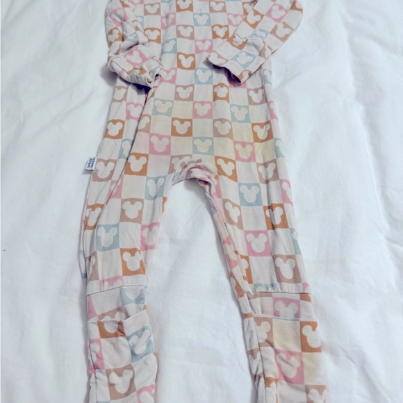 Set of 2 Super Soft. Behold Baby. 6-9M Bamboo. Mickey Pajamas. - Picture 4 of 5